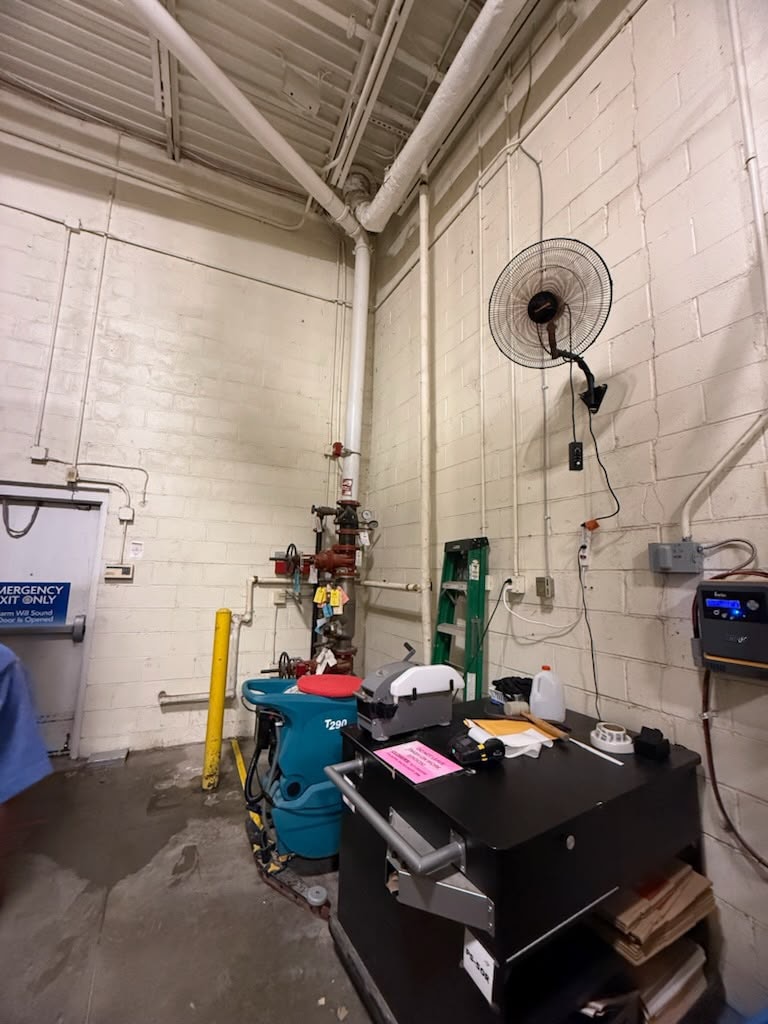 Leak Diverter Kit Installation — Before
